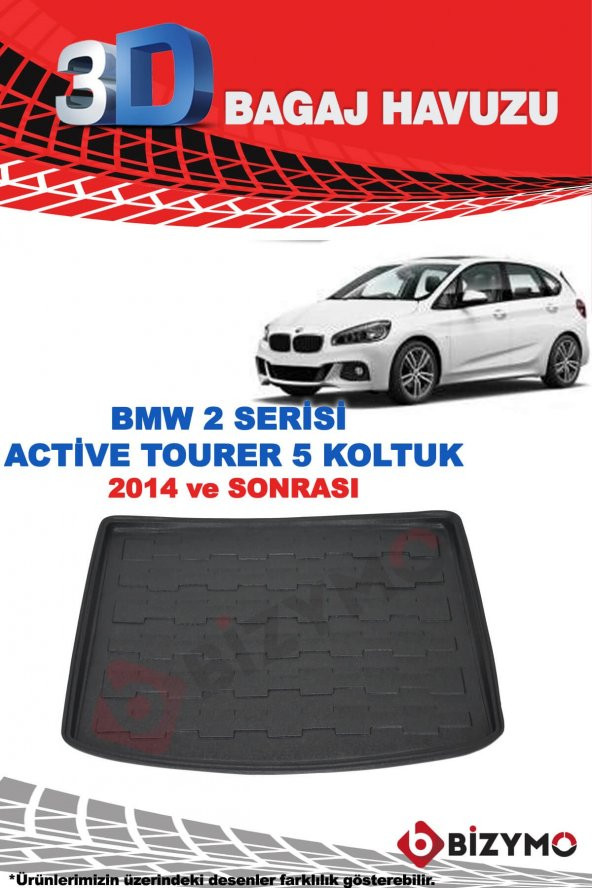 Bmw 2 Serisi Suv Hb 2014 Ve Sonrası 3D Bagaj Havuzu Bizymo - 2