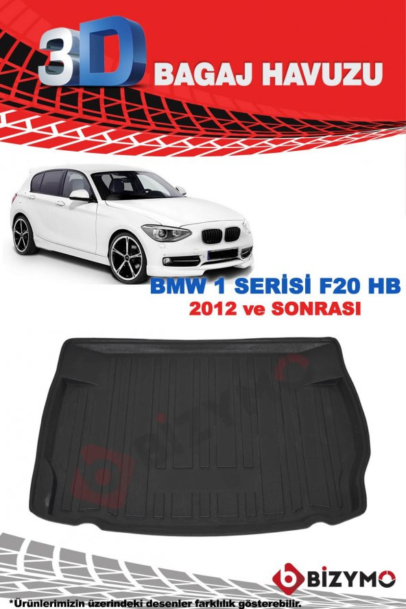 Bmw 1 Serisi F20 Hb 2012 Ve Sonrası 3D Bagaj Havuzu Bizymo - Resim 2