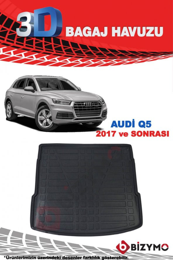Audi Q7 Suv 2006-2015 3D Bagaj Havuzu Bizymo - Resim 2