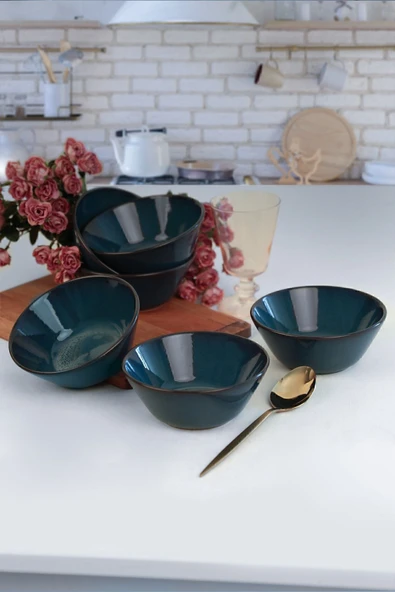 Keramika Lapis Hitit Çorba Kasesi 14 Cm 6 Adet - Q08