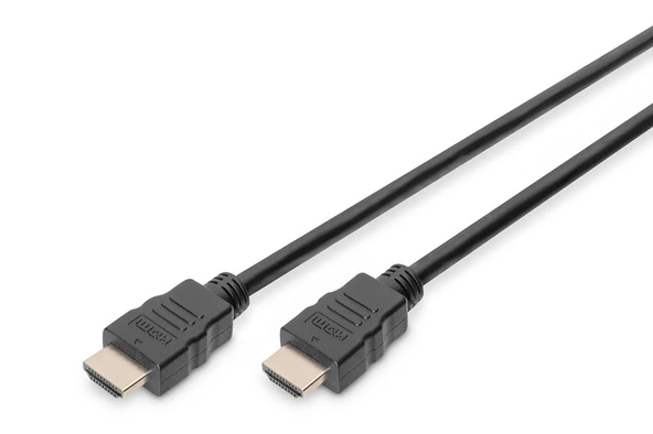 Digitus HDMI Kablo Altın Uçlu Siyah (3m) 4K