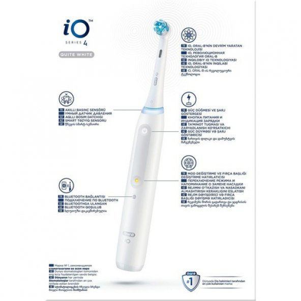 Oral-B iO 4 Şarjlı Diş Fırçası - Beyaz - 9