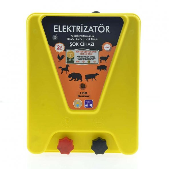 Işığa Duyarlı LDR Sensörlü Ayarlanabilir Elektrizatör Hayvan Şok Cihazı