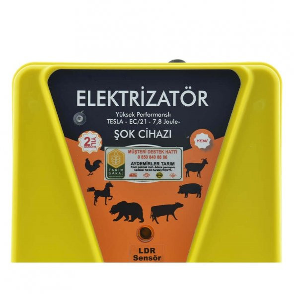 Işığa Duyarlı LDR Sensörlü Ayarlanabilir Elektrizatör Hayvan Şok Cihazı - 2