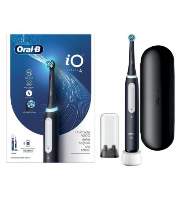 Oral-B iO 4 Şarjlı Diş Fırçası - Mat Siyah