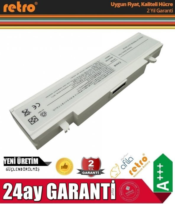 Samsung R540, NP-R540, NP-R540E, NP-R540I Notebook Bataryası, Pili (Beyaz)