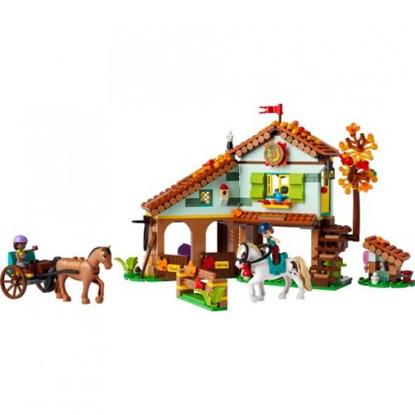 Friends Autumnun At Ahırı 41745 - 7 Yaş Ve Üzeri Çocuklar Için 2 Mini Bebek Ve 2 At Içe - 2