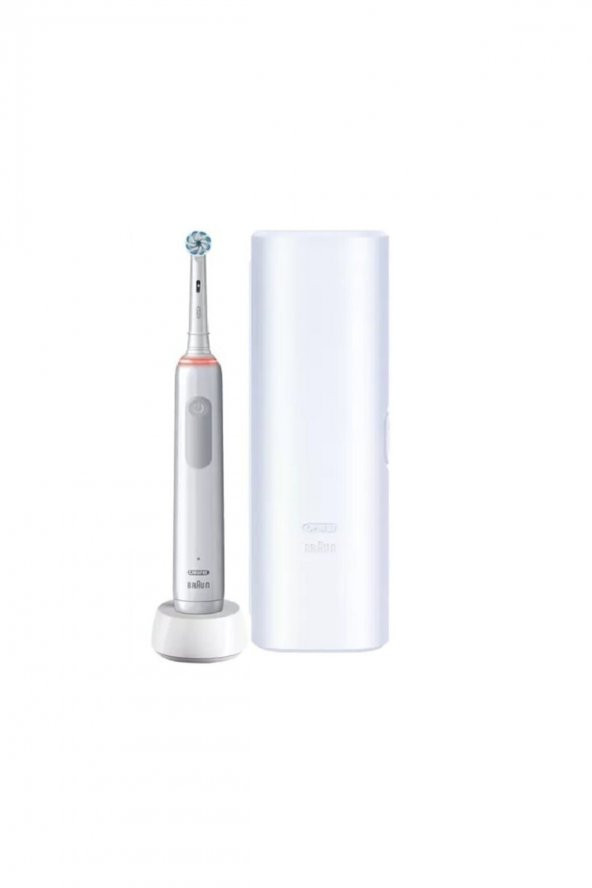 Oral-B Pro 3500 Elektrikli Beyaz Diş Fırçası + Seyahat Kabı