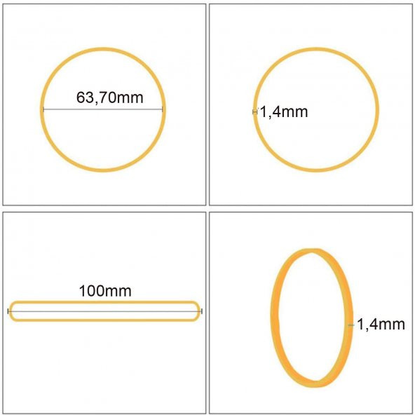 Ekoset 100mm Kauçuk Paket Ambalaj Lastiği 10.000 Adet - 5