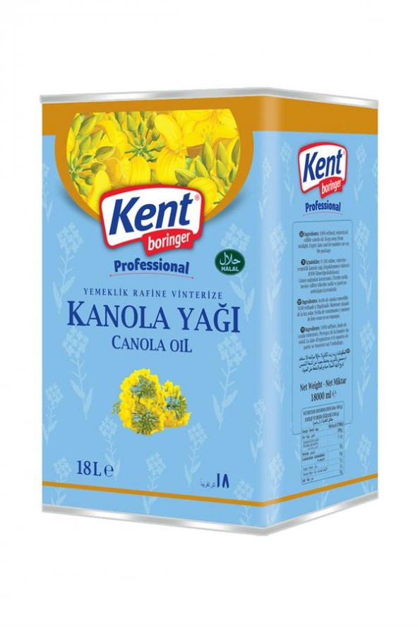 Kent Boringer Kanola Yağı 18 lt