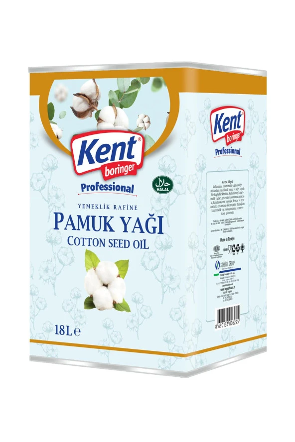 Kent Boringer  Pamuk Yağı 18 lt