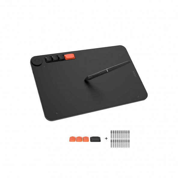 Veikk VO1060 10x6" 5 Kısayol Tuşlu Sağ/Sol El Uyumlu Grafik Tablet+Kalem