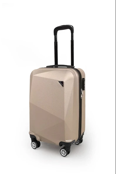 Polo&Sky Elmas Model Gold Renk 2'li Valiz Seti (Orta+Büyük) - 4