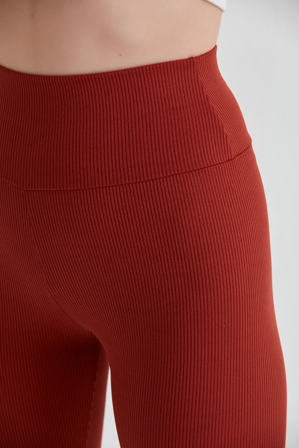 Yüksek Bel Toparlayıcı Fitilli Tayt Günlük Belden Toparlayıcı İnceltici ve Sıkılaştırıcı - 4