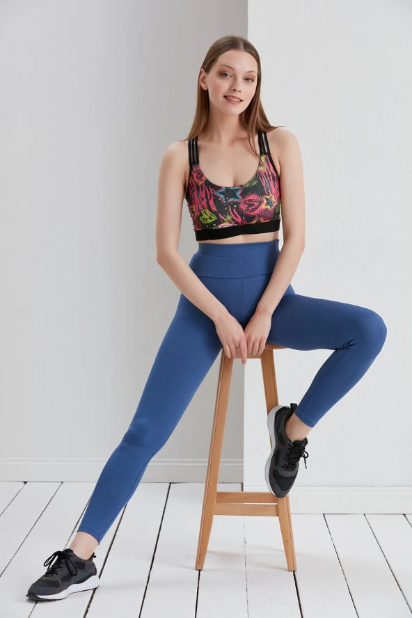 Yüksek Bel Toparlayıcı Fitilli Tayt Günlük Belden Toparlayıcı İnceltici ve Sıkılaştırıcı - 9