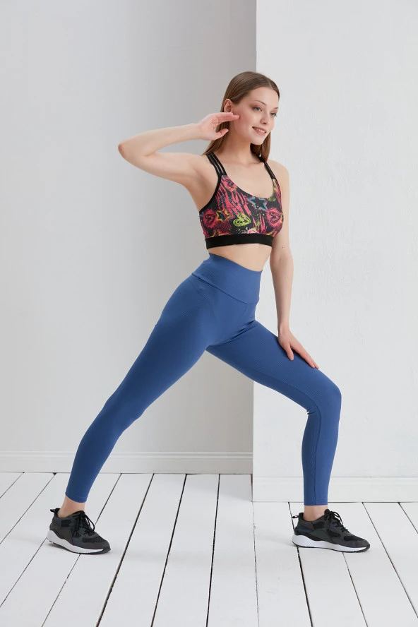 Yüksek Bel Toparlayıcı Fitilli Tayt Günlük Belden Toparlayıcı İnceltici ve Sıkılaştırıcı - 10