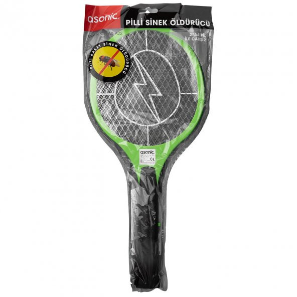 ASONIC AS-A22 KALEM PİLLİ YEŞİL RAKET SİNEK ÖLDÜRÜCÜ - Resim 5