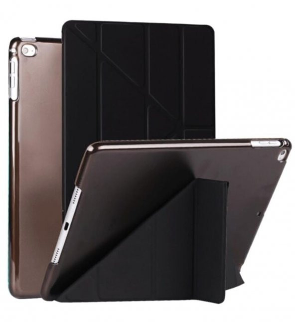 Apple iPad Pro 10.5 Kılıf Trifolding Arkası Sert Case A1701 A1709 A1852