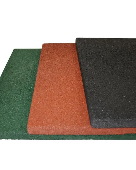 Kauçuk Zemin Kaplama - Karo Zemin Kırmızı TSE Belgeli - 4