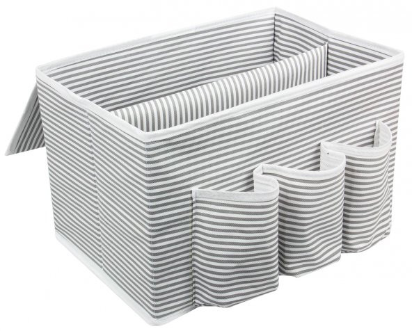 DECODEMA Çok Amaçlı Baş Ucu Düzenleyici Kutu Kapaklı Eşya Organizer