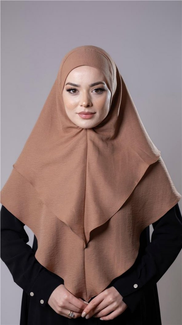 Yavru Ağzı Pratik Hazır Geçmeli Tesettür Eşarp Pamuk Caz Kumaş Çift Katlı Düz Hijab 2303_35