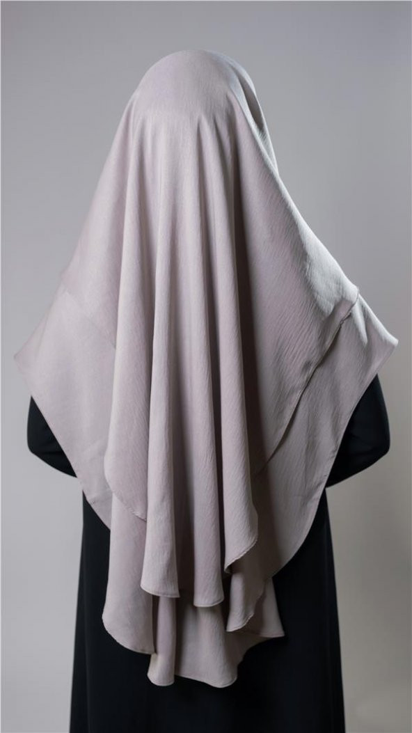 Taş Pratik Hazır Geçmeli Tesettür Eşarp Pamuk Caz Kumaş Çift Katlı Düz Hijab 2303_46 - 4