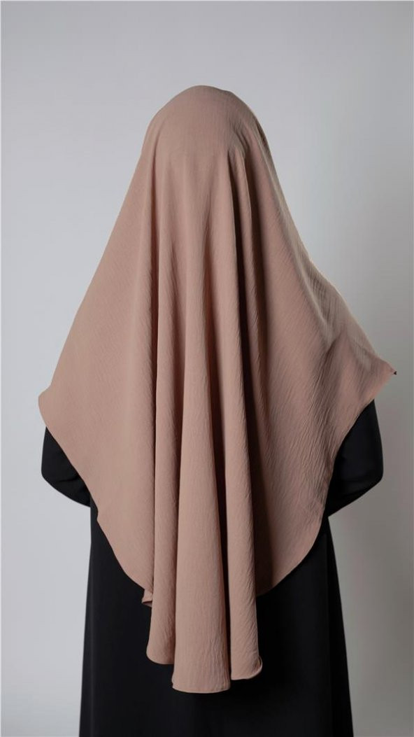 Taba Pratik Hazır Geçmeli Tesettür Eşarp Aerobin Kumaş Düz Hijab 2309_33 - 4
