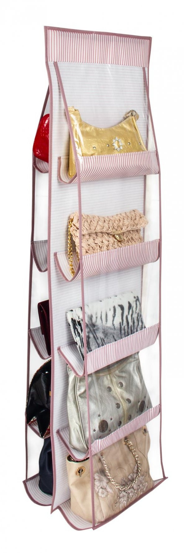 Askılı Dolap Içi Çanta Cüzdan Düzenleyici Kumaş Organizer