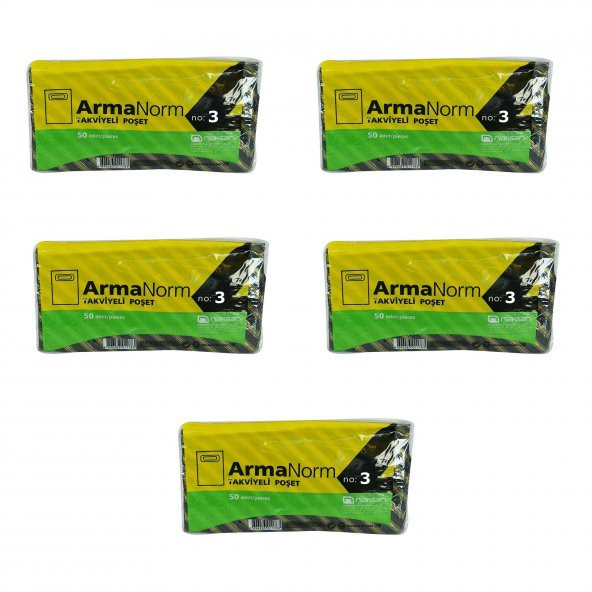 Naksan Takviyeli İnce Desenli Çizgili Siyah Çanta Poşet Torba - 33x45 Cm. - 50 Adetlik 5 Paket