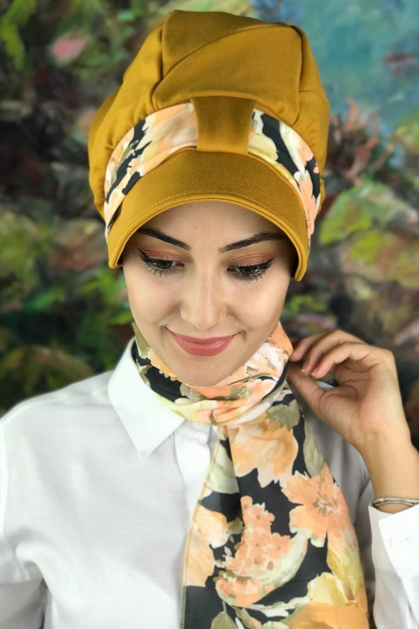 BUTİKAMBAR Bal Rengi Kadın Şapka