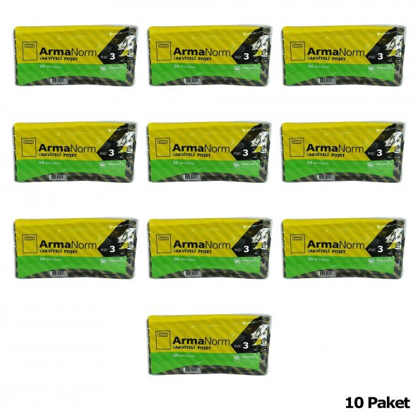 Naksan Takviyeli İnce Desenli Çizgili Siyah Çanta Poşet Torba - 33x45 Cm. - 50 Adetlik 10 Paket - 2