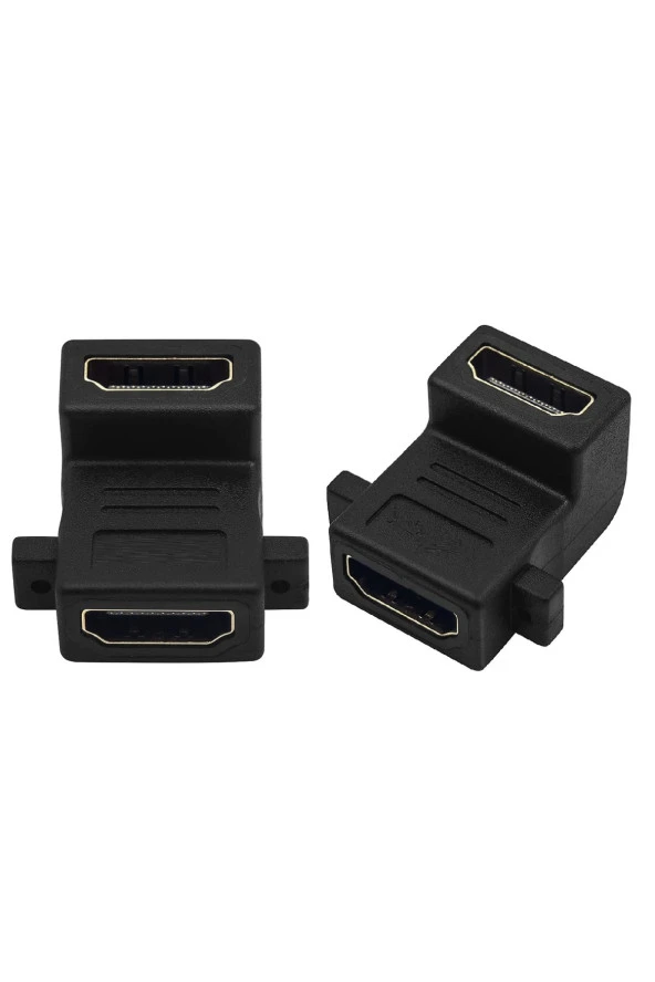 Hdmi Dişi Dişi 90 Derece Vidalı Tip Yukarı Açılı Hdmi Ara Extender Hdmı Uzatma Aparatı