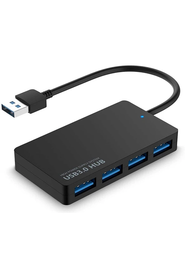 Usb 3.0 Hub 4 Port 3.0 Usb Çoklayıcı Ultra Ince Slim Usb Çoklayıcı Güç Bağlantı Noktalı