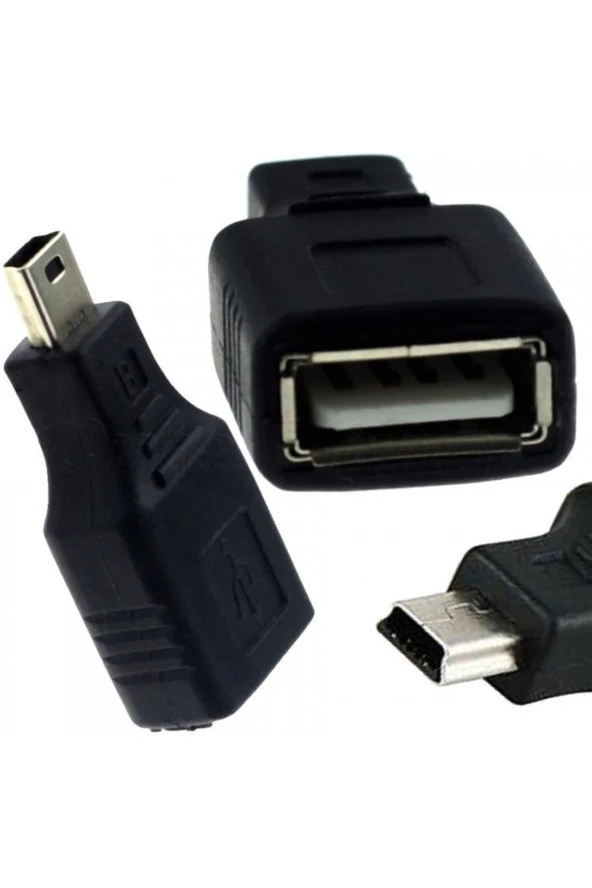 5 Pin Mini Usb Erkek Usb Dişi Aparat Oto Teyp Flash Bellek Mini Usb Otg Dönüştürücü - Resim 3
