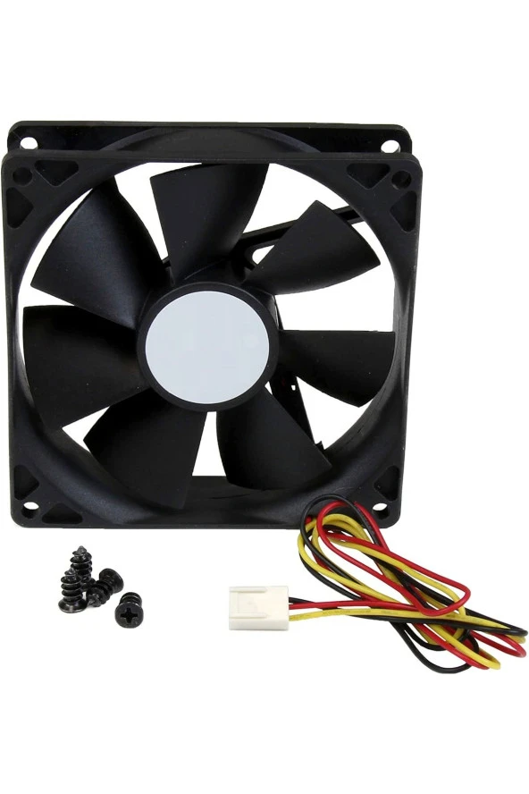 9cm 3pin Kasa Fanı 9cm 12 Volt 3 Pinli Fan 9 Cm Fan 90x90x25mm - 2