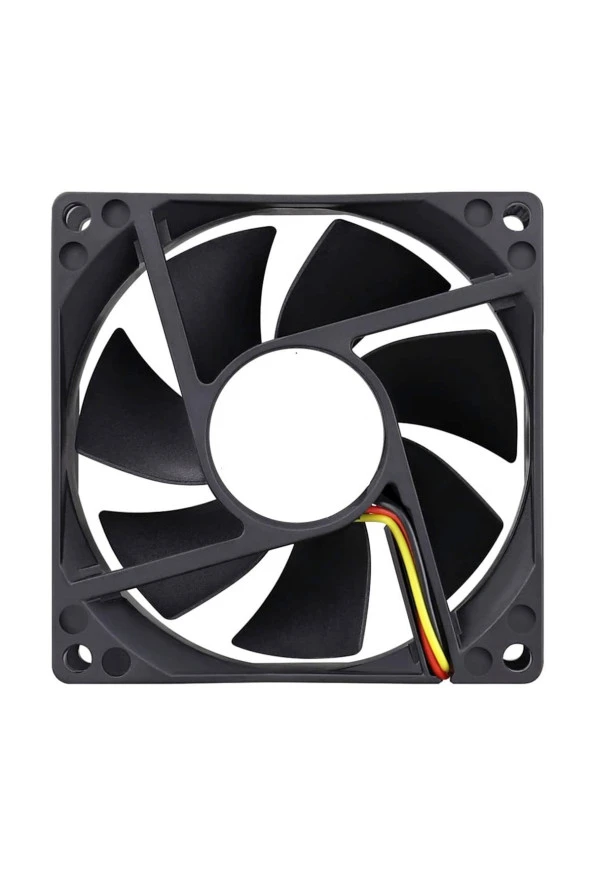 9cm 3pin Kasa Fanı 9cm 12 Volt 3 Pinli Fan 9 Cm Fan 90x90x25mm - 4