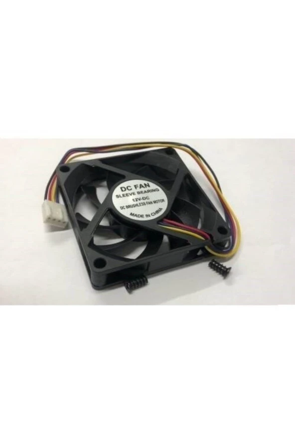 7 Cm 4 Pin Fan 70x70x15 Fan 7cm 12 Volt 4 Pinli Fan 7 Cm Fan 70x70x15mm Işlemci Fanı Amd