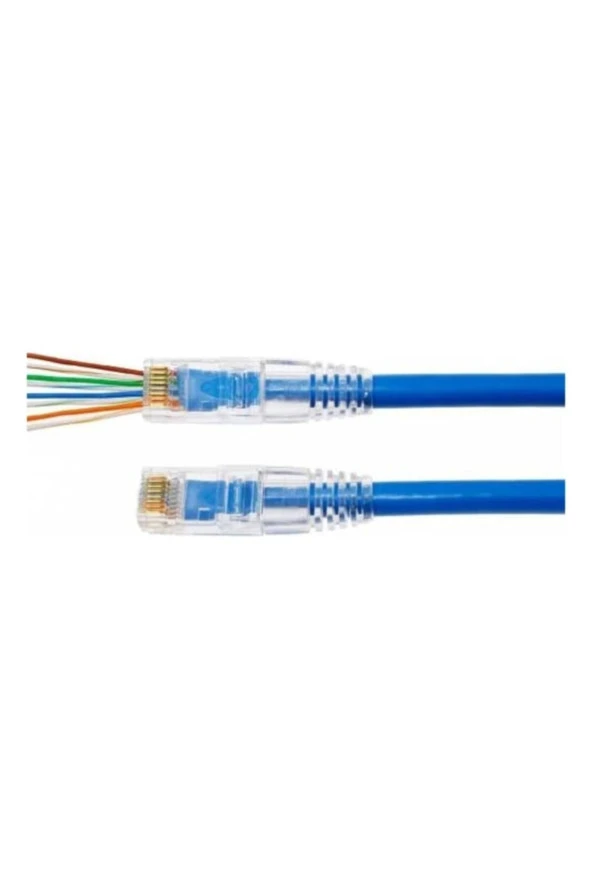 Yeni Nesil Jak Cat5/cat6 Rj45 Konnektör 100 Lü Paket Cat6 Ez Plug - Resim 2