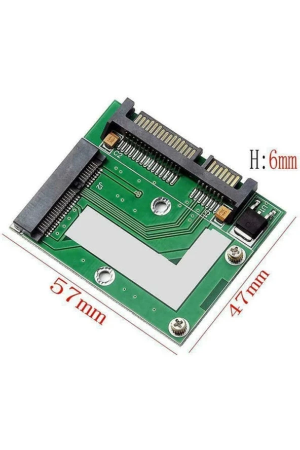 Msata To Sata Çevirici Msata (mini Sata) Ssd To Sata Çevirici Dönüştürücü Adaptör Mini Pcıe Msata - 3