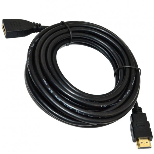 5 Metre Hdmi Uzatma Kablosu Dişi Erkek Hdmı 5m High Speed Extension Cable