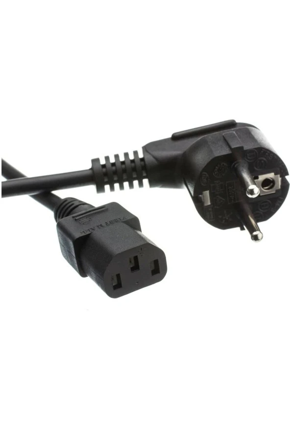 3 Metre Power Güç Kablosu C13 Iec 320 Enerji Kablosu 3m Monitör Pc Yazıcı Elektrik Kablosu - 4