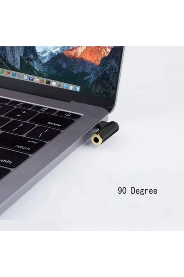 3.5mm Stereo L Aparat 4 Boğumlu 3.5 Mm Stereo 90 Derece Sağ Açılı Çevirici Jak Dişi Erkek L - Resim 2