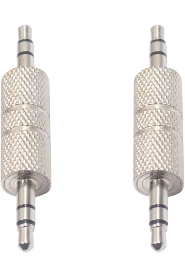 3.5mm Erkek Erkek Birleştirici 3.5 Mm Stereo Ara Aparat Metal Aux Adaptör - 4