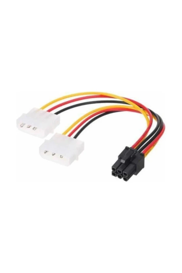 6 Pin Power Kablo 6 Pin To Molex Power Pcıe Ekran Kartı Güç Kablo 6 Pin Power To Molex ürün görseli 1