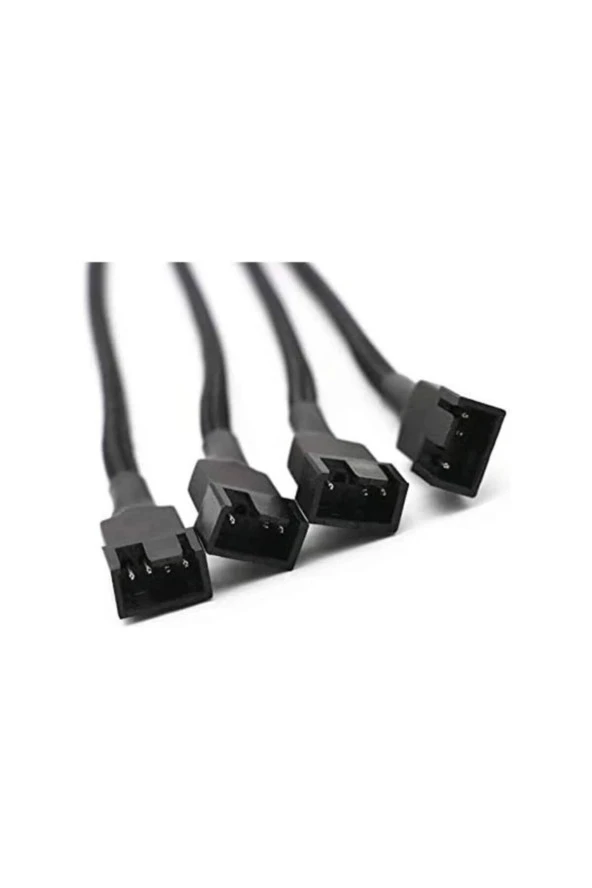 4 Pin Fan Kontrol Kablosu 4p Dişi 3+3+3+4p Erkek Kablo 4pinli Fan Uzatma Fan Çoklayıcı - 4