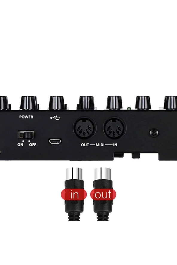 1.5 Metre Midi Kablo Mıdı To Mıdı 5 Pin Dın Mıdı Klavye Org Ses Kablosu Synth Sampler - 2