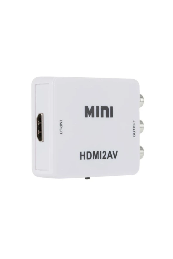 Hdmi To Rca Görüntü Ve Ses Dönüştürücü Çevirici Hdmı In Av Out Converter Adaptör Lale Cvsb - 5