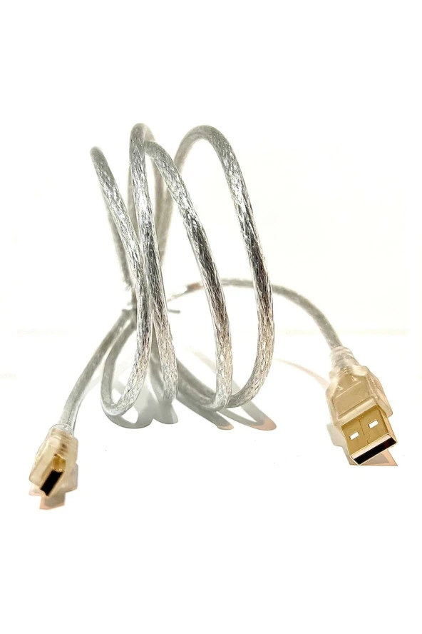 1.5 Metre Mini Usb Kablo 5 Pin Usb Kablosu 1.5m Usb 2.0 A Erkek Mini B 5pin Erkek Data Kablo