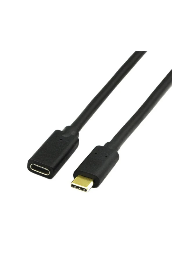 1 Metre Type C Usb 3.1 Dişi Erkek Uzatma Kablosu 1m Typec Uzatma Extension 100cm Usb C Uzatma - Resim 2