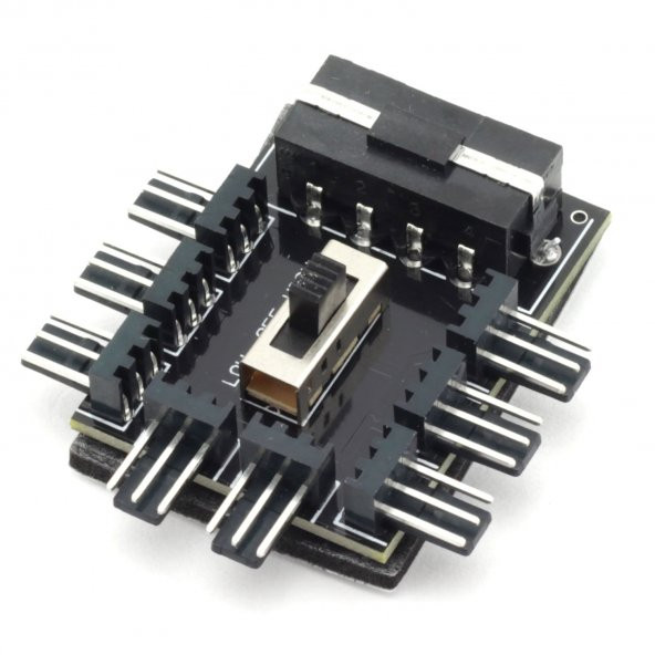 8 Port Fan Çoklayıcı 8li Fan Kontrol 2 Seviye Pwm 12v 4 Pin Fan Denetleyici Molex Ide - 2